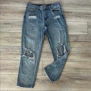 RISEN Dad Jeans distressed size 28